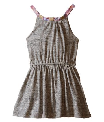 Ikks - Jersey Dress With Pink Chiffon Straps Elastic Waistband