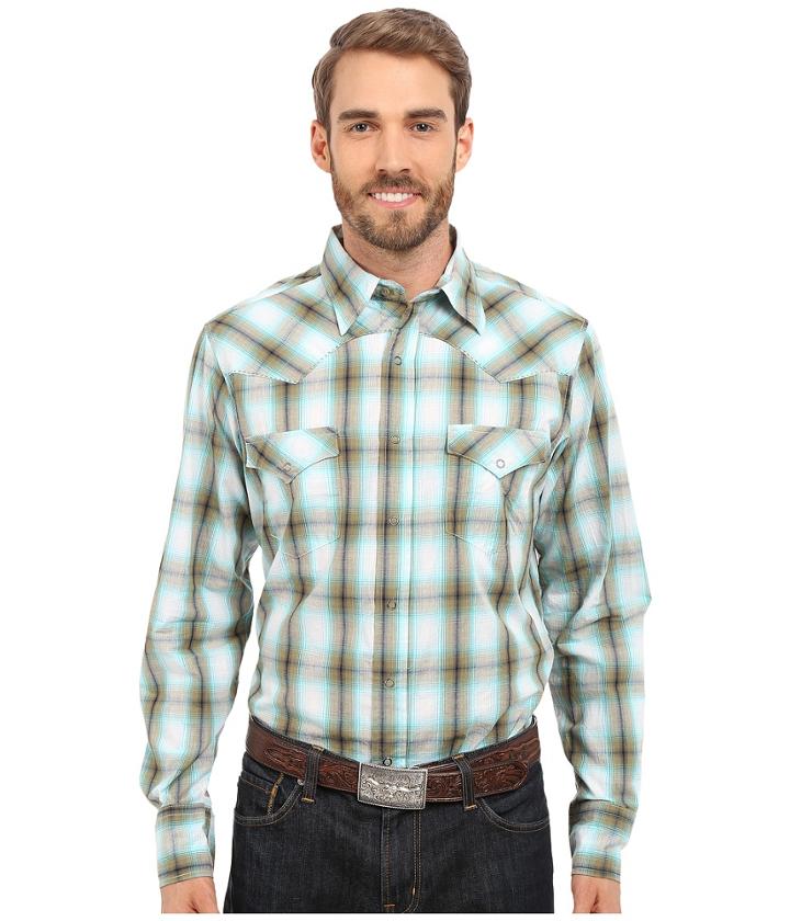 Roper - 0192 Baseball Ombre Plaid