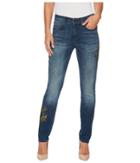 Nydj - Alina Leggings W/ Gold Embroider In Desert Gold