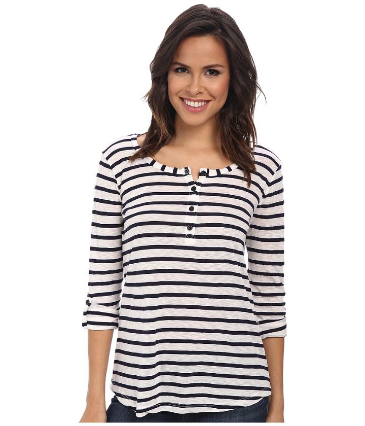 Splendid Classic Venice Stripe Henley Top