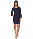 J.o.a. - Bell Sleeve Fitted Knit Dress