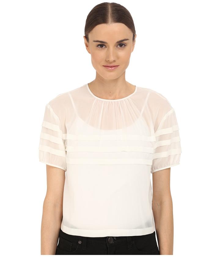 Red Valentino - Crop Blouse With Stripe Detail