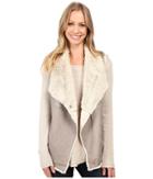 Dylan By True Grit - Madison City Faux Sueded Shearling Snap Vest