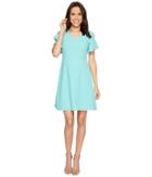 Adrianna Papell - Cameron Textured Woven Fit And Flare Dress