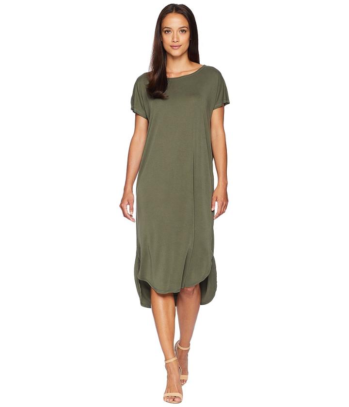 American Rose - Leona Short Sleeve Sandwashed Dress