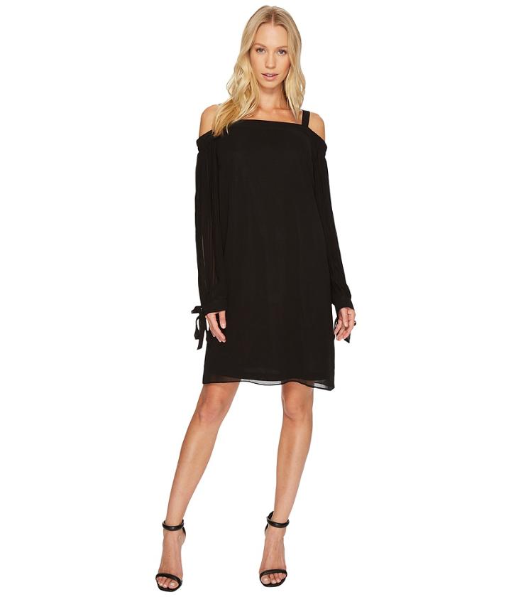 Tribal - Solid Chiffon Off Shoulder Dress