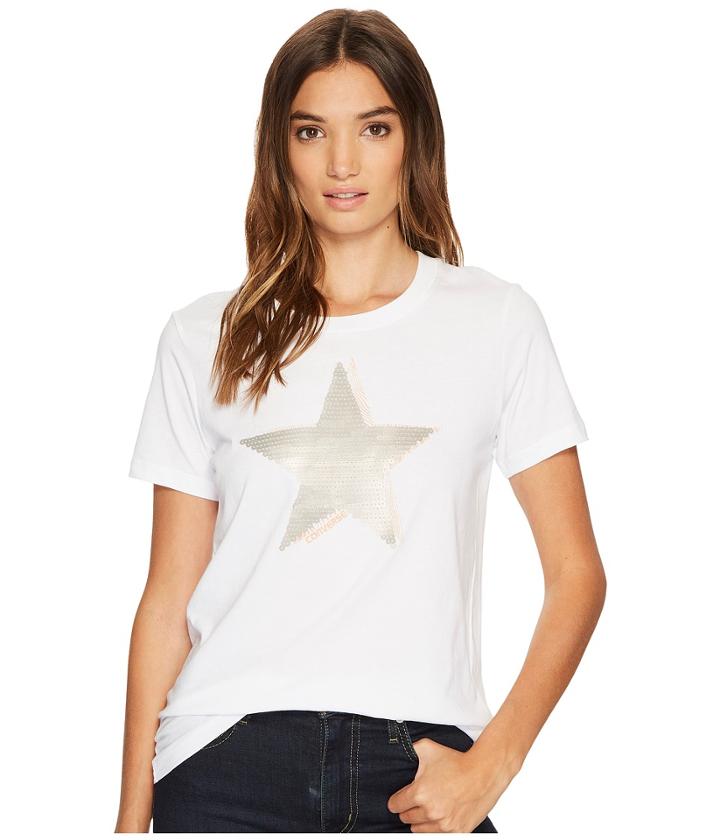 Converse - Matte Sequin Star Short Sleeve Tee