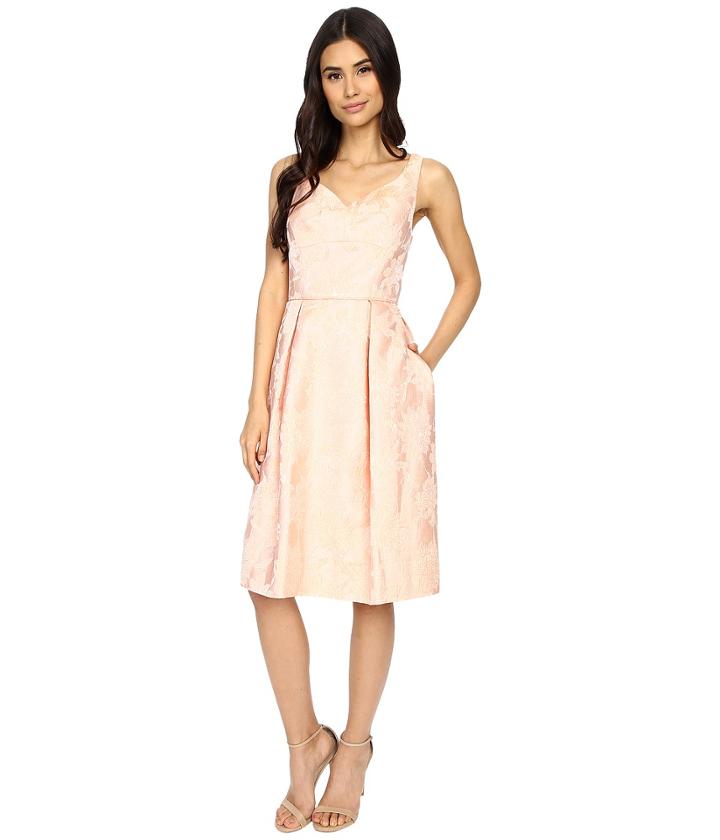 Maggy London - Mum Jacquard Fit And Flare Dress