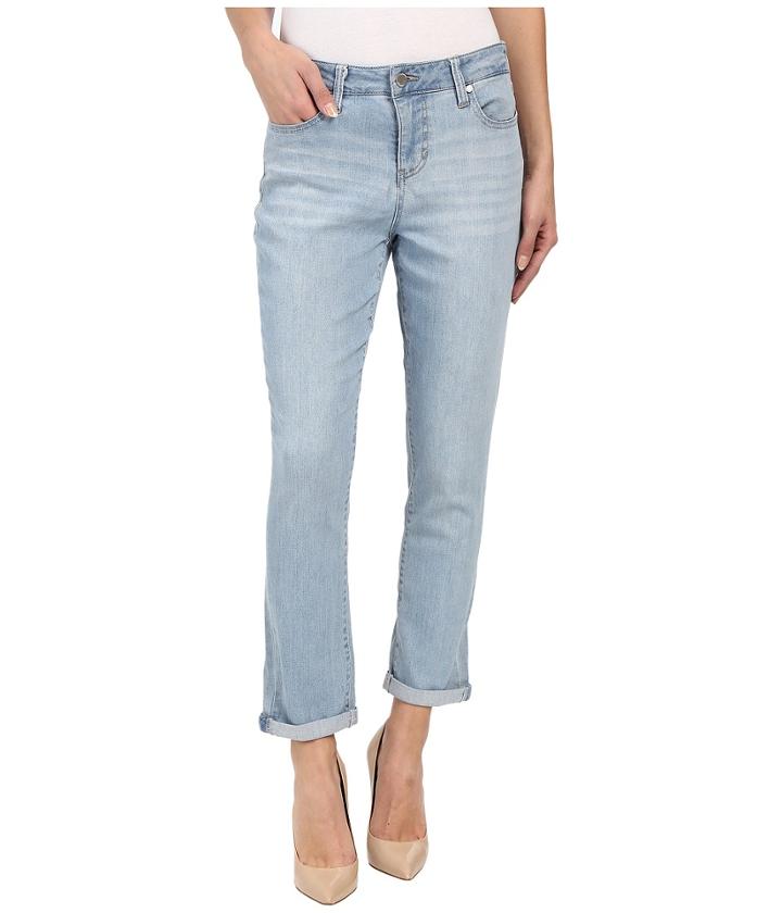 Liverpool - Anthem Curvy Cami Crop Jeans In Belmont Beach Blue