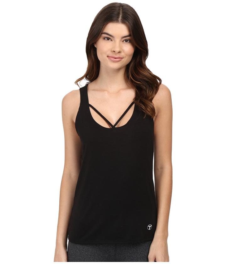 Trina Turk - Knotted Jacquard Jersey Draped Tank Top