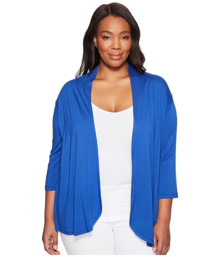 Karen Kane Plus - Plus Size Pleat Back Cardigan