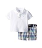 Ralph Lauren Baby - Polo, Belt Madras Shorts Set