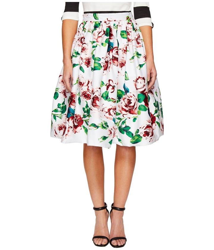 Unique Vintage - High Waist Swing Skirt