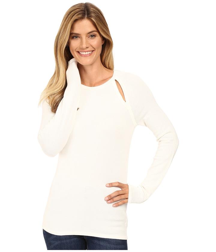 Michael Michael Kors - Long Sleeve Slit Raglan Sweater