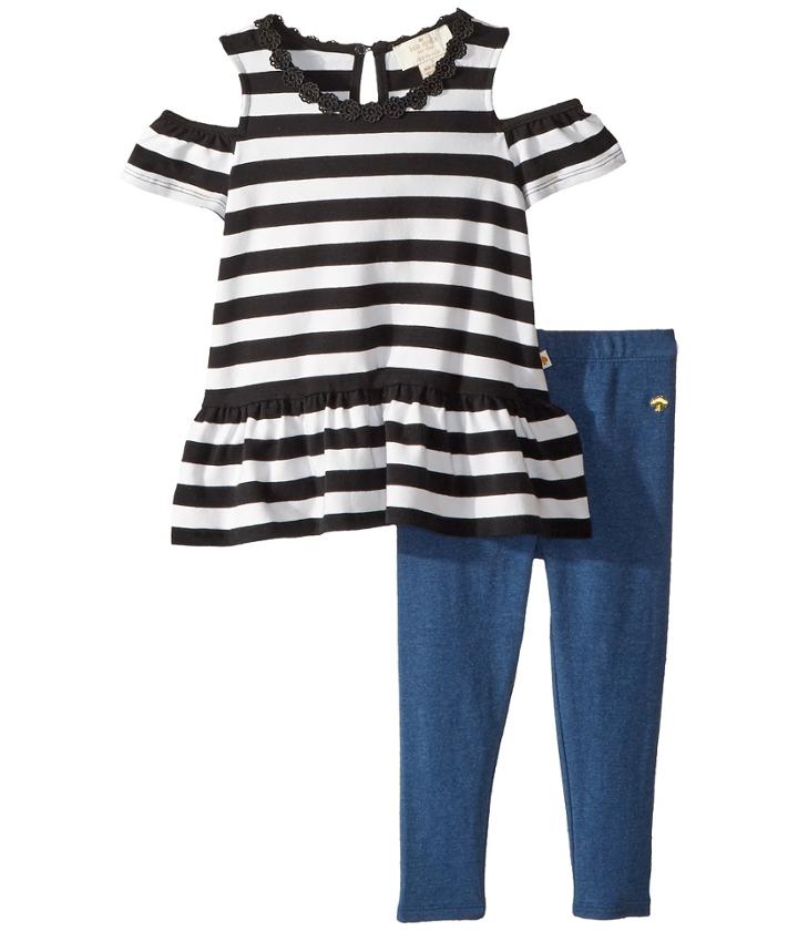 Kate Spade New York Kids - Stripe Cold Shoulder Leggings Set