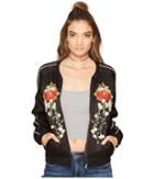 Blank Nyc - Embroidred Silk Bomber In Own The Night