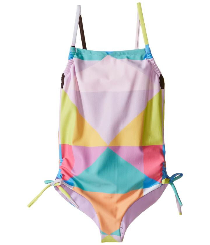 Mara Hoffman Kids - Diamond Printed Tie Side One-piece