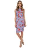 Nicole Miller - Birds In The Birds Linen Lauren Dress
