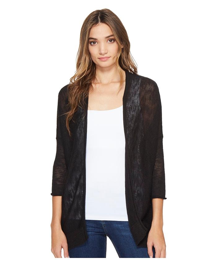 Michael Stars - Linen Blend 3/4 Sleeve Cozy Cardigan