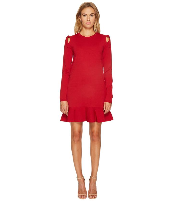 Red Valentino - Stretch Viscose Yarn Bows Dress