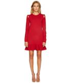 Red Valentino - Stretch Viscose Yarn Bows Dress