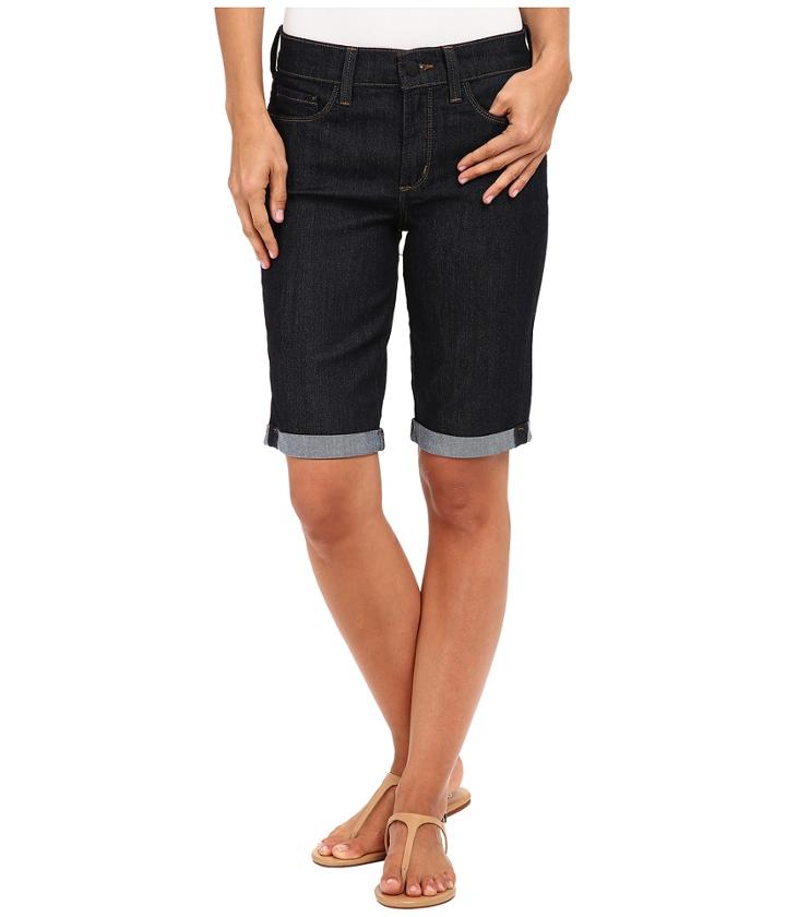 Nydj - Briella Roll Cuff Shorts In Dark Enzyme Wash