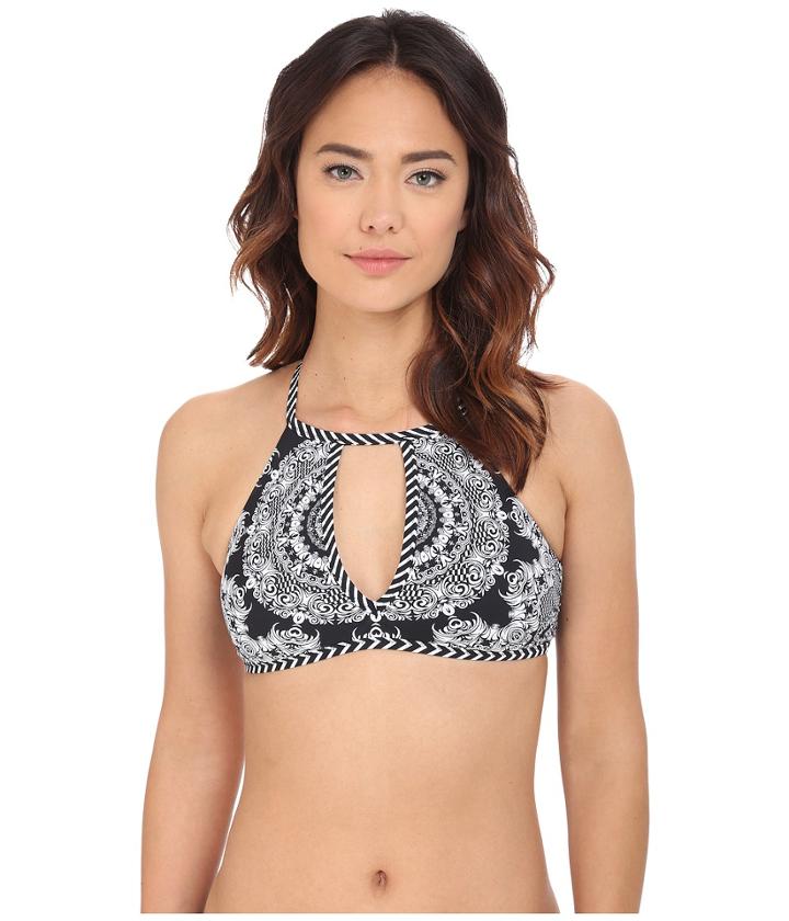 Red Carter - Medallion Cut Out High Neck Top