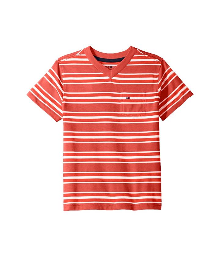Tommy Hilfiger Kids - Bruce Stripe Crew Tee With Pocket
