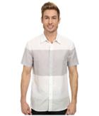 Perry Ellis - Linen Cotton Horizontal Stripe Shirt