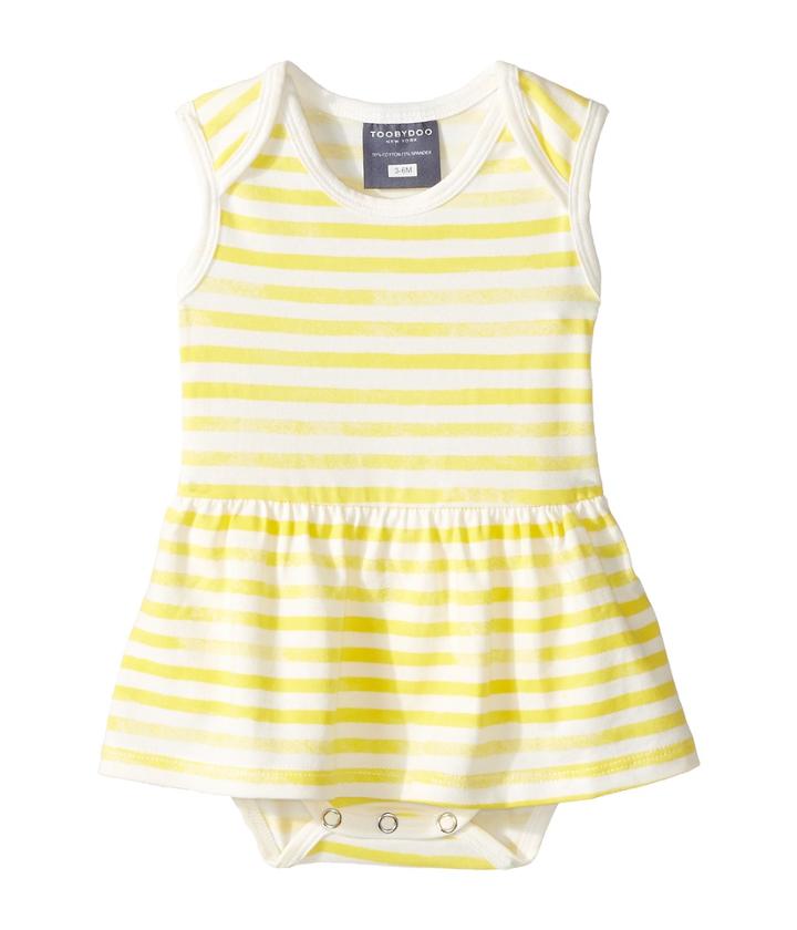 Toobydoo - Yellow Watercolor Stripe Ballerina Suit