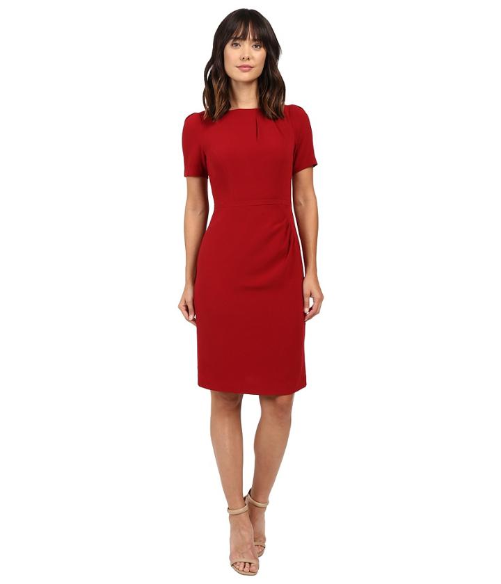 Adrianna Papell - Vintage Crop Drape Detail Sheath