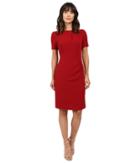 Adrianna Papell - Vintage Crop Drape Detail Sheath