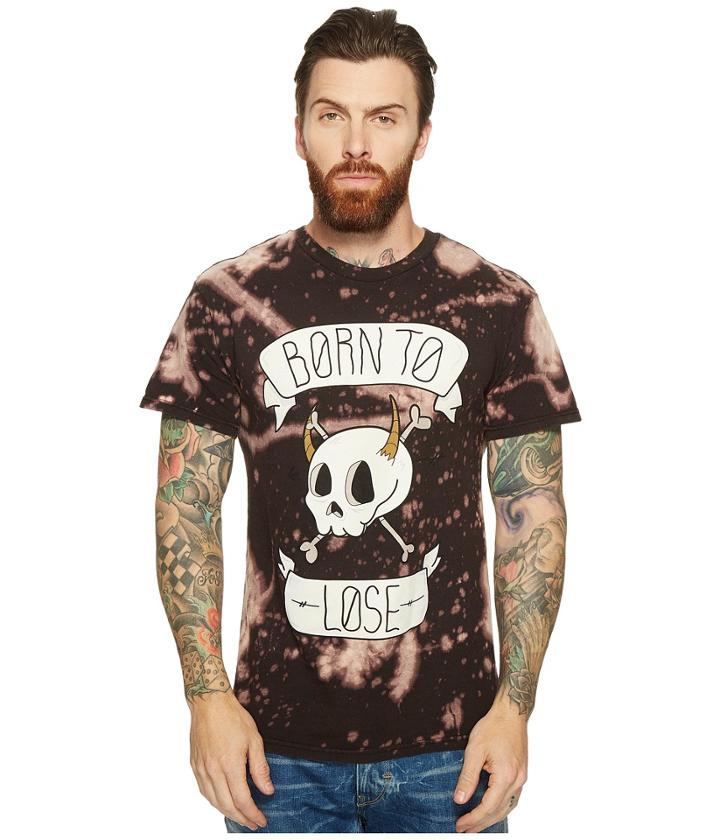 Depressed Monsters - Born To Lose Reverse Tie-dye Splatter Premium Tee