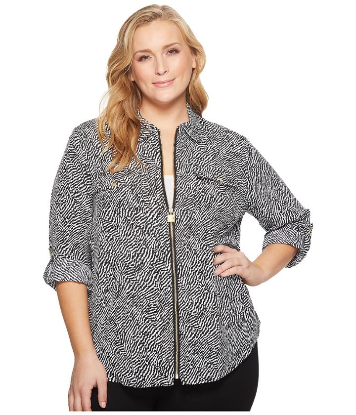 Michael Michael Kors - Plus Size Organic Wave Lock Zip Top