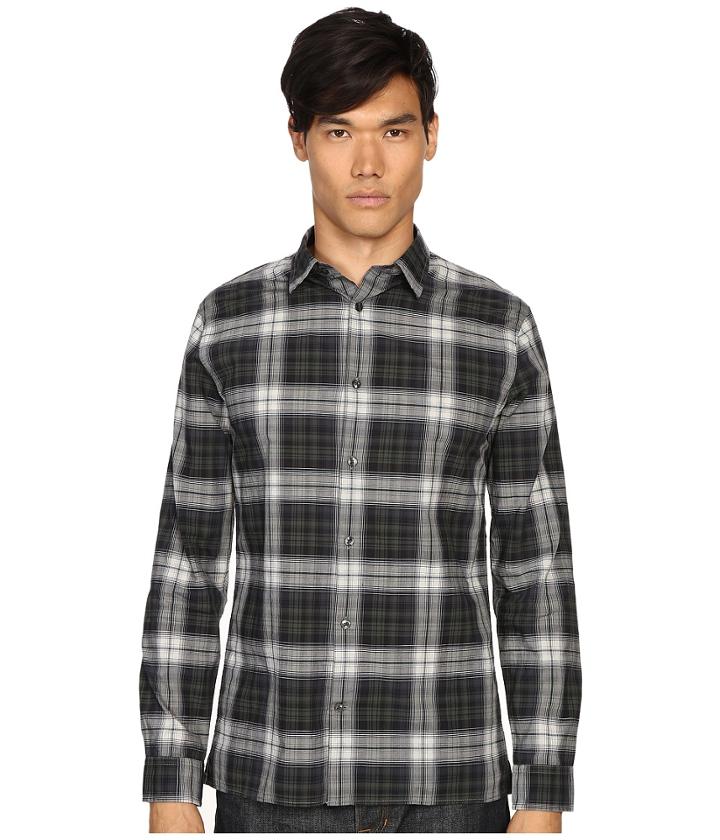 Vince - Cotton-linen Square Hem Long Sleeve Melrose Shirt
