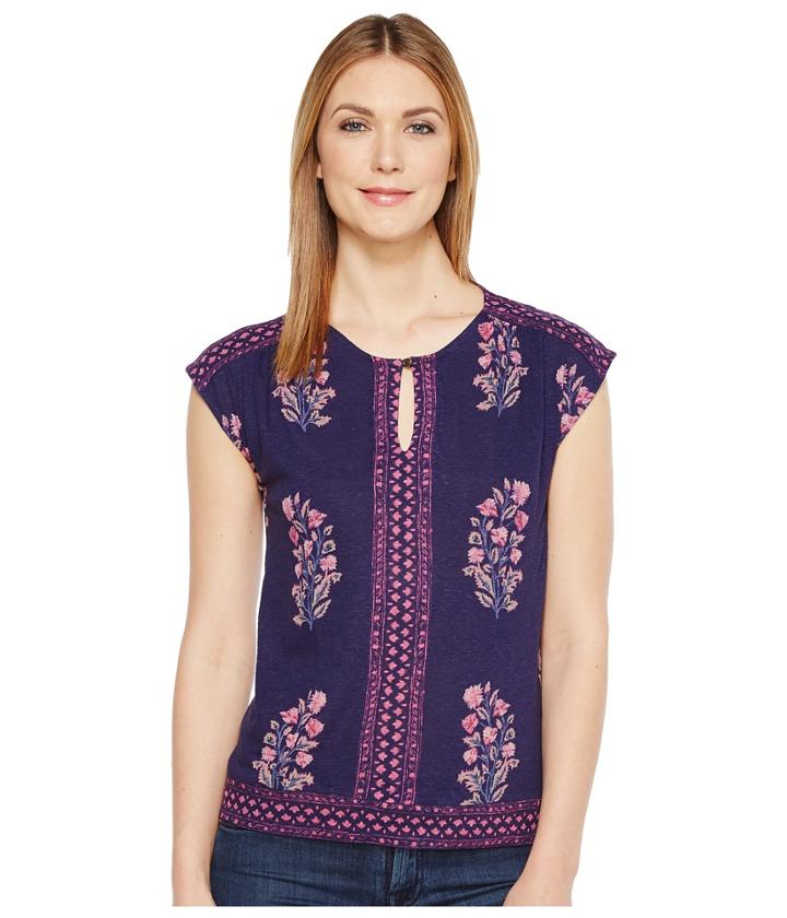 Lucky Brand - Wood Block Floral Top