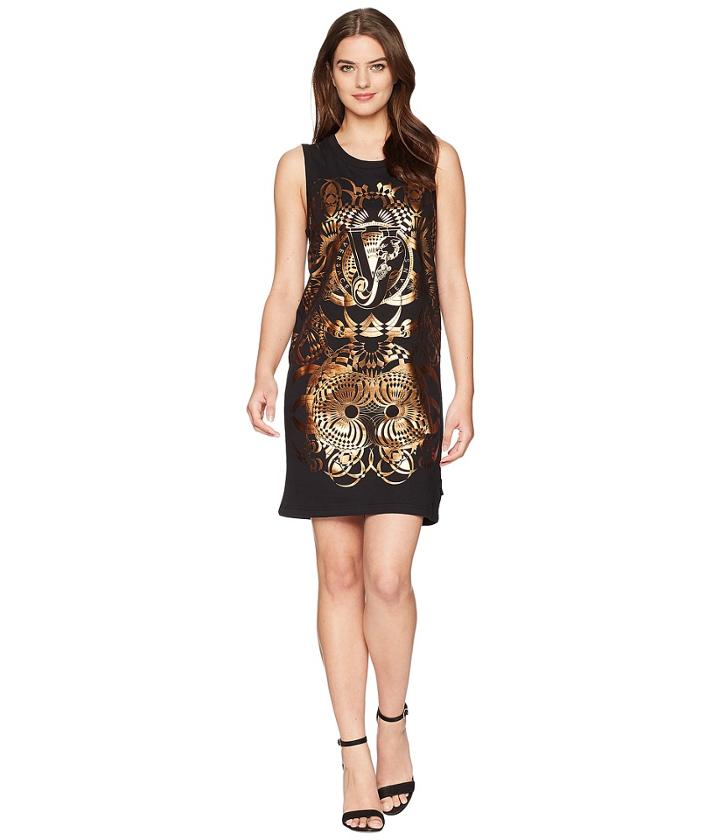 Versace Jeans - Foil Print Sleeveless Dress