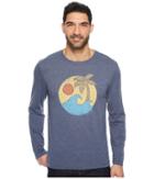 Life Is Good - Wave Palm Pattern Long Sleeve Cool Tee
