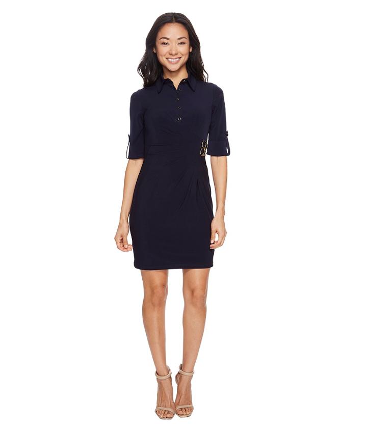 Tahari By Asl Petite - Petite Jersey Shirtdress