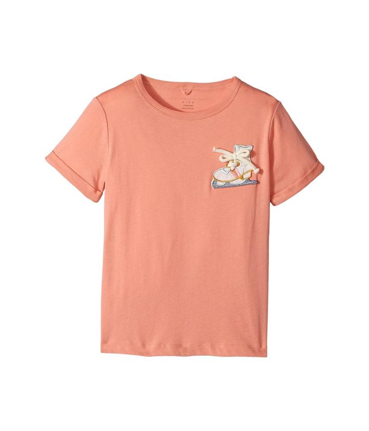 Stella Mccartney Kids - Lolly Short Sleeve Tee With Skate Applique