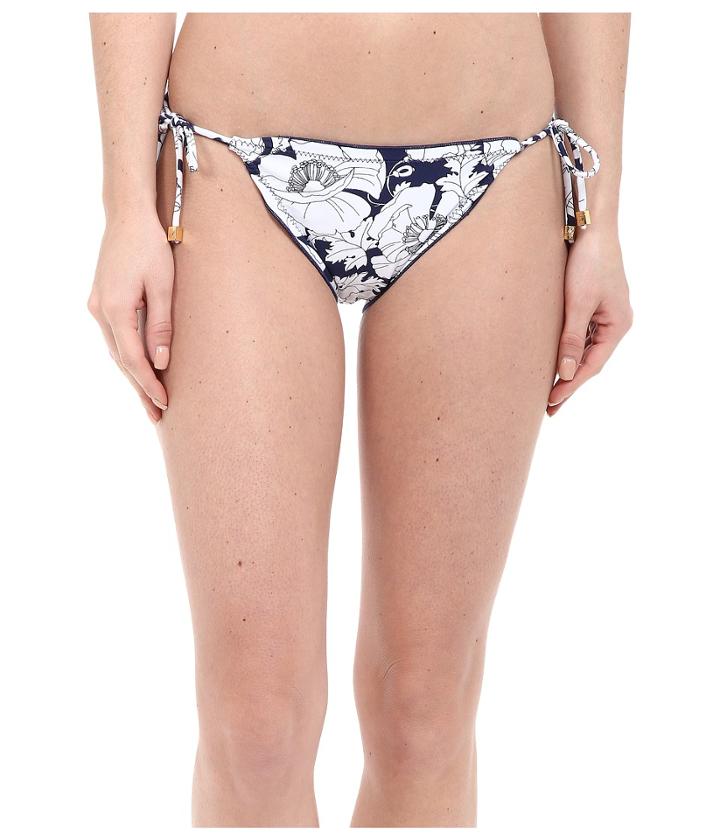 Shoshanna - Hand Drawn Poppies Lettuce String Bottoms