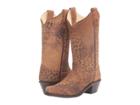 Old West Kids Boots - Snip Toe Leopard Print