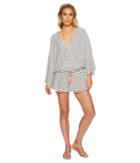 Vince Camuto - Blossom Stripes Cover-up Romper