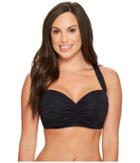 Bleu Rod Beattie - Kore Shirred Bandeau Bikini Top