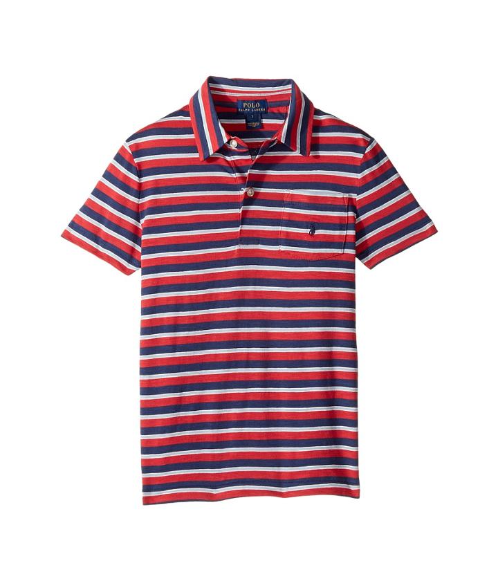 Polo Ralph Lauren Kids - Yarn-dyed Slub Jersey Short Sleeve Cut Top