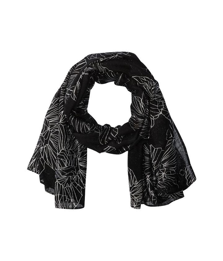 Calvin Klein - Foil Print Graphic Floral Scarf