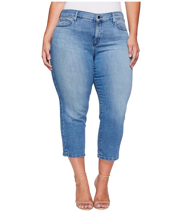 Nydj Plus Size - Plus Size Marilyn Capris In Jet Stream