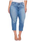 Nydj Plus Size - Plus Size Marilyn Capris In Jet Stream