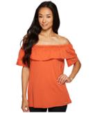 Michael Michael Kors - Off Shoulder Short Sleeve Gathered Top