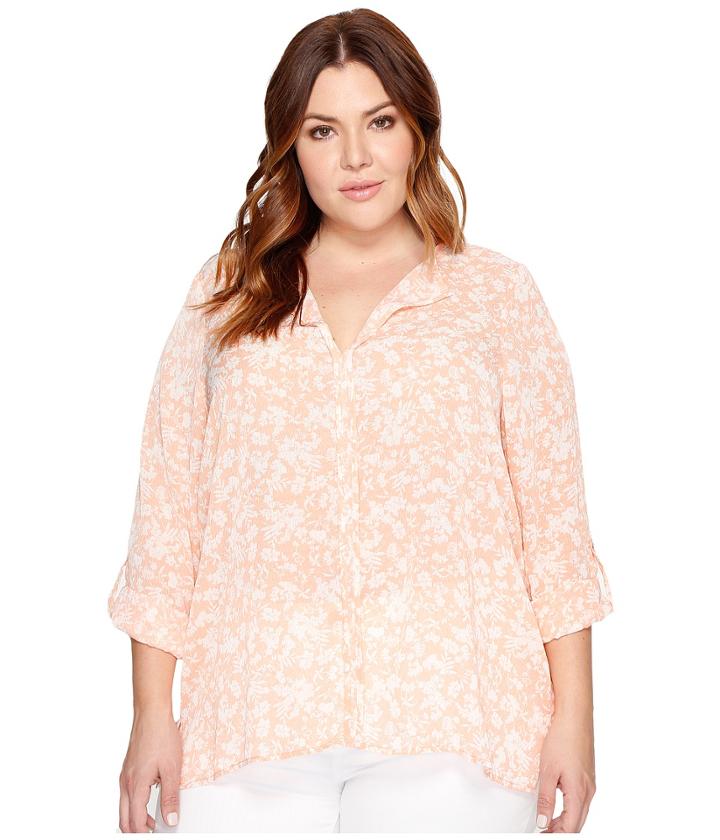 B Collection By Bobeau Curvy - Plus Size Cristy Pleat Back Blouse